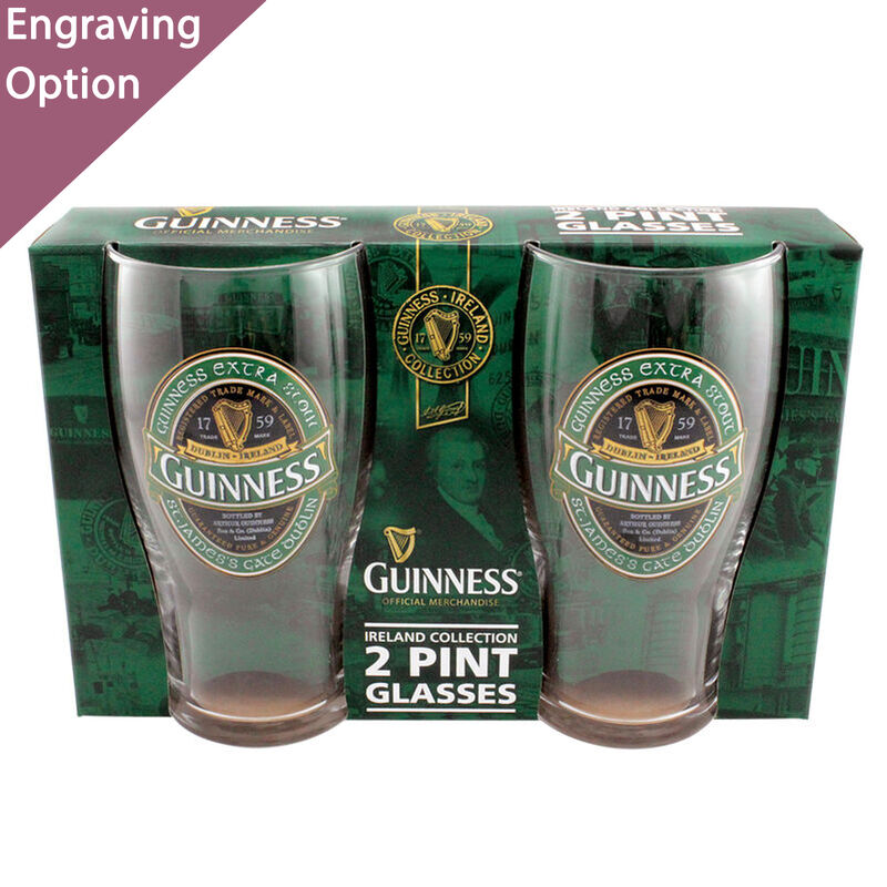 Guinness Ireland 2 Pack Pint Glasses